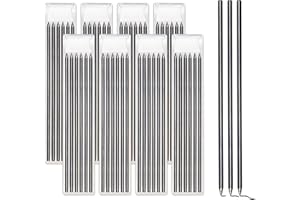 Vlecexs Bleistiftminen für Zimmermannsbleistift 2.8mm, 48 Stück Tischler Bleistift Ersatzminen für Pica Dry Minen, Solide Tieflochmarker Minen für Zimmerei Skizzen Schreiben Architekt Zeichnen