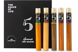 Chilli No. 5 | BBQ Collection, Selection de Sauces Piquantes pour BBQ, Vegan, 5 x 25 Millilitres dans Coffret Cadeaux Exclusif