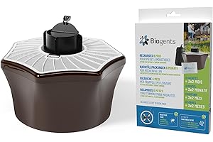 BIOGENTS Piège Extérieur Anti-Moustiques Tigres + Recharge De 6 Mois - Season Pack