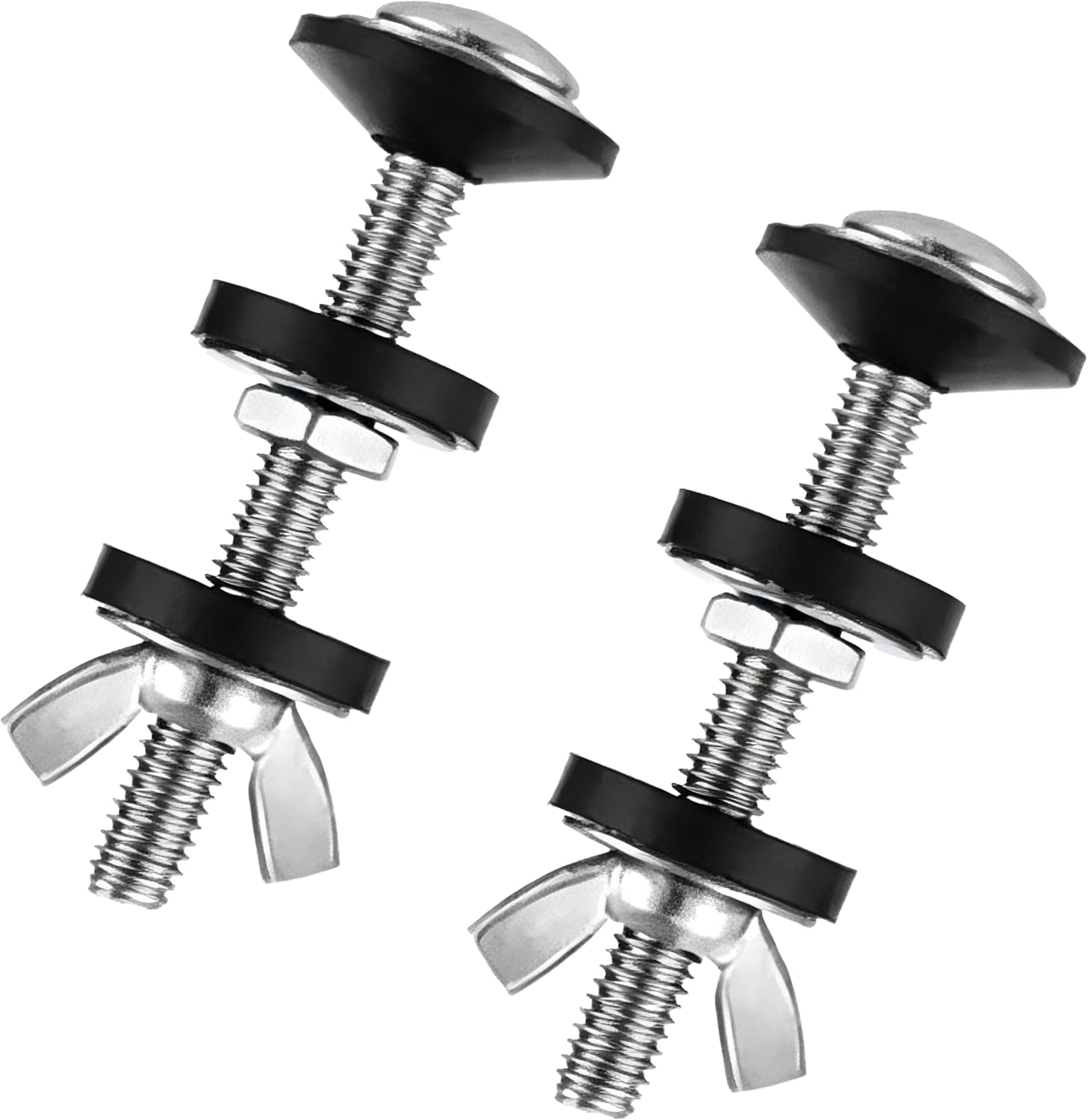 RowGlow 2pcs tornillos fijación cisterna inodoro wc M6x70mm acciaio inossidabile 304, kit de fijación para depósito de cisterna Accesorios de instalación (M6x70 2pcs)