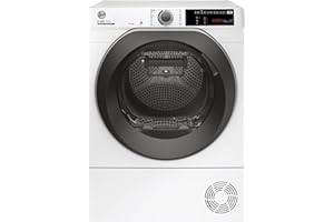 Hoover H-DRY 500 ND C10TSBE-S Kondenstrockner / 10 kg/Smarte Bedienung mit WiFi + Bluetooth/AquaVision-Kondenswasserbehälter mit optischer Füllanzeige direkt im Bullauge/Symbolblende