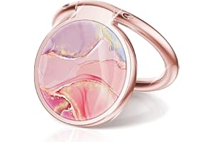 Chvelop Support de téléphone Portable, Anneau de Support Universel pour téléphone Portable, Support de Smartphone en Forme, Ring Holder Anneau Support pour iPhone, Samsung Galaxy,Rose