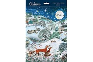 WOODMANSTERNE Traditional Advent Calendar Countryside Scene Exclusive - 325mm x 245mm 24 Doors