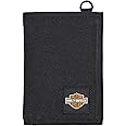 HARLEY-DAVIDSON Men's Full Speed Tri-Fold Polyester RFID Wallet - Black, Black, 3.25" x 4.5"