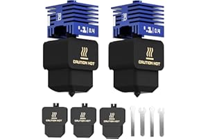 BIQU 2PCS Panda Juicer Hardened Steel H2D Hotend 0.4mm, for Bambu-Lab H2S/H2D/H2D Laser/A1/A1 Mini 3D Printers, Fast Replaceable Nozzle, Standard Flow High-Temper Print Head (Extra 3 Silicone Socks)