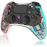Controller per PS4, Joystick PS4 Wireless Gamepad con Touch Panel/Doppia Vibrazione/6 Assi, Batteria Integrata da 1000mAh & J