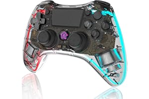 Yeerain Controlador Inalámbrico para Controladores PS-4, Gamepad Bluetooth, Joystick para Juegos de Doble Vibración Compatible con PS-4/Pro/Slim