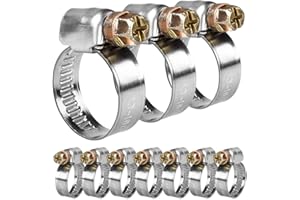 20Stücke 13mm-19mm DIN3017 Einstellbare Edelstahl Schneckenantrieb Schlauchschelle / NANDEYIBI Anschlussarmaturen für Home Gas Rohr / Auto / Traktor / Lokomotive / Schiff