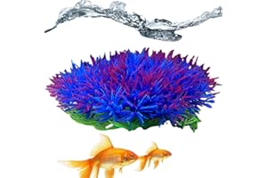 Fukamou Piante per Acquario,Piante d'acquario finte per Decorazioni di Pesci | Decorazioni di Pesci Simulati Morbidi e Naturali e Decorazioni paesaggistiche per Piscina, Acquario