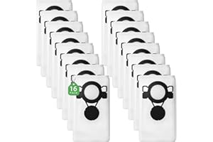 ISINLIVE 16 Stück Staubsaugerbeutel kompatibel mit MAKITA VC2512L VC2000L VC2010L VC2012L VC2511L VC3011L VC3012L VC3511L Staubsauger Vlies Beutel für Makita VC2512L