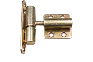 Vershy Türband Einbohrband Aufschraubband 15 x 83 mm, Gelb mit angeschraubten Teil, für Innentüren, 10 Stück