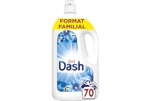Dash 2en1 Lessive Liquide, 70 Lavages, Envolée D’Air Pouvoir Ultra Nettoyant Et Fraîcheur Longue Durée