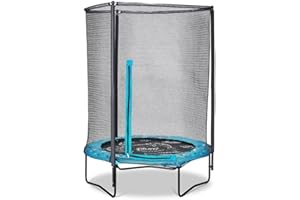 REDLINE PARTY Plum Ocean Sounds Toddler Trampoline - Outdoor Garden Kids Trampoline with Enclosure and Motion Sound Activated with Animal Noises, Outdoor Play Equipment for Children - 4.5ft