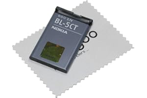 Akku für Nokia Original BL-5CT für Nokia 5220 5630 6303 6730 3720 C3-01 C5-00 C6-01 mit mungoo Displayputztuch