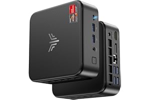 NIPOGI Mini PC 32 Go DDR4 1 to SSD, AMD Ryzen 7 5825U(Jusqu'à 4,5 GHz,8C/16T) Micro Ordinateur Bureau, Radeon RX Vega 8 PC pour Bureau/Home Cinéma/Réunion/Affaires/Voyage【WiFi 6/Buetooth 5,2/DP+HDMI/USB-C】