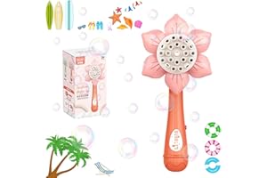 SHENGRUILI Bacchetta Magica Della Bolla,Bubble Machine,Automatica Bacchetta per Bolle con Musica,Bambino Macchina per Bolle,Blubbel Bolle di Sapone,Bubble Giocattoli Principesse