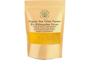 RAW FARM ORGANIC NATURAL FRESH 500 g Organic Bee Pollen Powder, Extra fine, Unheated, Pure and Fresh