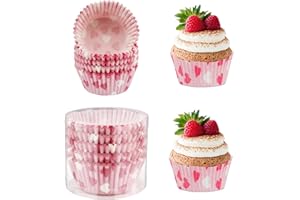 CUTILAND Pirottini per Muffin e Cupcake - 100 Pezzi in Carta, Stampi Mini, Decorazione Wrap