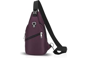 FANDARE Unisexe Sac de Poitrine Homme Sac à bandoulière Sacoche Sling épaule pour Sport, Gym, Voyage, Camping,Cyclisme Polyester