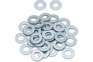 BLUE EYES Unterlegscheiben M8 DIN125 A-Form flach, verzinkt Beilagscheiben Karosseriescheiben aus Stahl verzinkt (M8, 50)