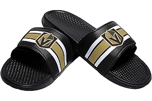 FOCO Herren Slide Los Angeles Kings Legacy Sport-Slipper mit Klettverschluss, Größe M