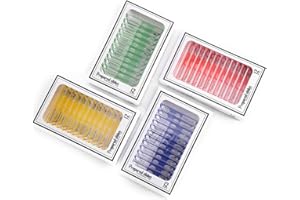 CAINDA Portaobjetos de plástico para microscopio para niños, 48 Piezas Animales Insectos Plantas Flores Muestra portaobjetos de microscopio con muestras para Estudiantes Adultos biología Ciencia