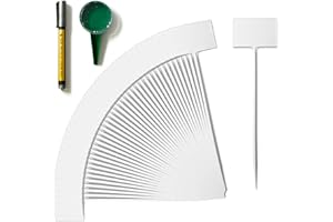 Josimgalo Large Tall Garden Tags – 40 Pack T-Type Waterproof Outdoor Plant Labels - for Vegetable Gardens, Herbs and Flowers