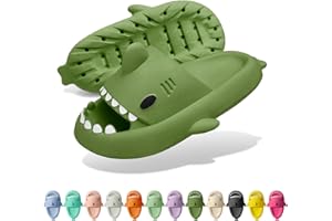 Solutra Sharklas Originales Chanclas Tiburon Mujer Hombre Antideslizantes Zapatillas Tiburon de Suela Gruesa y Cómodas Sharky Chanclas para Baño, Piscina y Playa