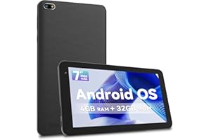 VASOUN 7 inch Tablet, Android 13, Tablet PC with 32GB, 1024x600 HD IPS Display, Quad Core Processor, Dual Camera, WIFI, Bluetooth, Portable Tablets PC (with case)