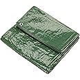 KAV - Tarpaulin waterproof heavy duty 130 GSM LARGE - 6M x 9 M (20ftx 30 FT) with Eyelets ground sheet Multifunctional Quality Cover Tarp (Green)