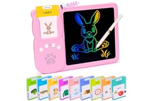 ZNZ Toddlers Learning Educational Toys Gifts for 2 3 4 5 6 7 8 Year Old Boys and Girls Kids, Autism Sensory Toy for Autistic Children, Talking Flash Cards with LCD Drawing Scribble Boards Montessori Toys