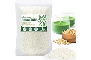‎VEGISHINE VEGISHINE Sojawachs für Kerzen, Natürliches Sojawachs für Kerzenherstellung 1kg, Kerzenwachs zum Gießen, Kerzenwachsgranulat für die Kerzenherstellung, Premium Sojawachs 1kg 2kg 5kg 10kg