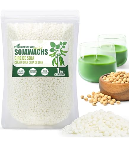 Kerzenwachs Granulat zum Kerzen Gießen, Wachsgranulat für Kerzenherstellung (1, kg) Küche, Haushalt & Wohnen