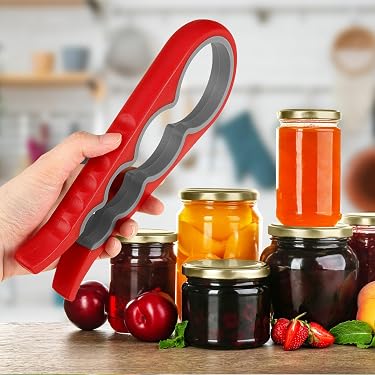 Apri Barattoli Antiscivolo Multifunzione In Acciaio, Apriscatole Con Leva E Nocciolaio Per Anziani, Ideale Per Cucina E Casa