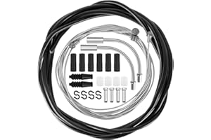 Ainiv Kit Cables Freno Bicicleta Universales, Cable Cambio con 2 Colectores Freno en V (90 Grados) para Montaña, Carretera, Carreras y Bicicletas Eléctricas