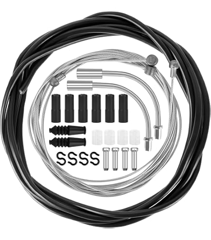 Câble Vélo 5mm Kit Câble Gaine De Frein Téflon Orange Avant Arrière Vélo Route Vtt Accessoire Vélo Montagne
