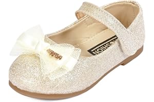 QUNUNOIRE-Scarpe Principessa Glitterate per Bambina Bimba Ragazza, Scarpe Cosplay con Paillettes Eleganti per Festa Cerimonia