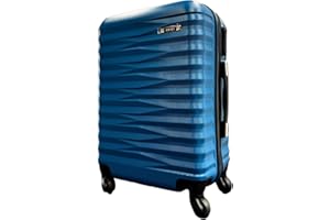 GUSKASA Valigia Grande, Trolley Stiva, Trolley Grande, 2024-ceruleo, 50 * 29 * 77cm, 28 Pollice, 4kg, Ruote Girevoli a 360 gradi, Maniglia Rettratile