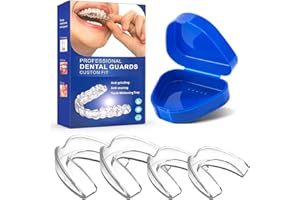 CHARMCHIC 4 pezzi Bite Bruxismo, Bite per il Bruxismo in 2 Misure, Riduzione del digrignamento dei denti Per Migliora La Qualità Del Sonno
