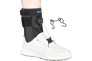 Verstellbare AFO-Fußheber-Schiene Mit Schnellverschluss-Drehknopf, Fußheber-Stütze Bei Nervenschäden Oder Muskelschwäche, Mit Breitem Haken Für Schuhe Und Hausschuhe, Links Oder Rechts, Unisex, S/M