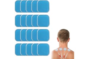 BANJIABB Juego de 20 almohadillas de gel de repuesto, almohadillas de electrodos para abdominales, almohadillas Beurer Tens, almohadillas para electrodos tens, aplicables a Beurer Em 59 almohadillas de gel de