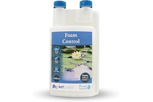 NT Labs Pond Foamclear, Pond Foam Control Water Treatment, Breaks Down Pond Water Froth, Controls Excess Protein in Pond Water, Helps Maintain the Correct pH (1000 ml)