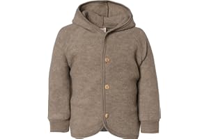 Engel Kurtka dziecięca z kapturem, wełniany polar