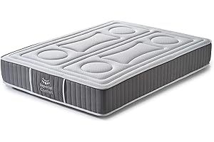 Imperial Confort ViscoBayscent - Colchón Visco Grafeno de espuma con tratamiento BAYSCENT Neutralizer, Transpirable y doble cara (invierno/verano), Blanco - Gris, Grosor 30 cm - 150x190