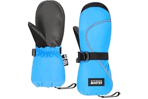 ‎OUTDOORMASTER OutdoorMaster Kids Ski Handschuhe, Ski Winter Wasserdicht Thermal Schnee Handschuhe für Jungen & Mädchen, Skifahren, Snowboard, Wintersport