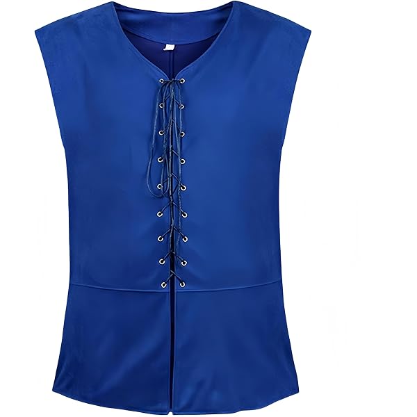 Gilet Medievale Uomo Vintage | Canotta Senza Maniche Stile Rinascimentale, Vittoriano, Pirata, Vichingo, Steampunk | Per Cosplay E Abbigliamento Casual - 2