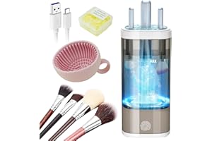 ‎IUHFSIFS IUHFSIFS Neu Pinselreiniger Make Up Elektrisch【Revolutionäres Motor-Upgrade】【Passend Für Alle Make-Up-Pinsel】Pinselreiniger Make Up, Leicht Zu Edienen Make Up Brush Cleaner Gray, Type C