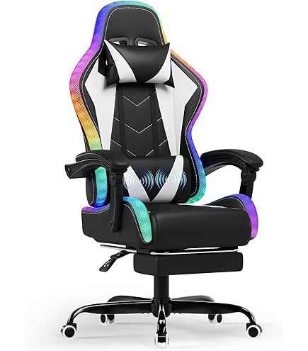Bureaustoel, gamingstoel, massagefunctie, USB-gamingstoel, ergonomische