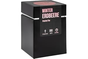 ‎TEEVERLIEBT teeverliebt - Winter Edition Winter Erdbeere Geschenkdose Früchtetee 80 g | loser Früchtetee | leckere Tee-Mischung ideal als Geschenk