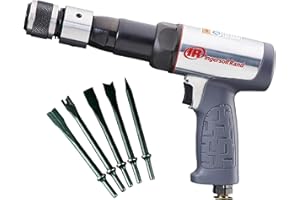 INGERSOLL-RAND Ingersoll Rand Air Hammer Set 119MAXK, with Long Hexagonal Shank and Case, Pneumatic Hammer for Motor Vehicles and Workshop Trolleys Powered by Air
